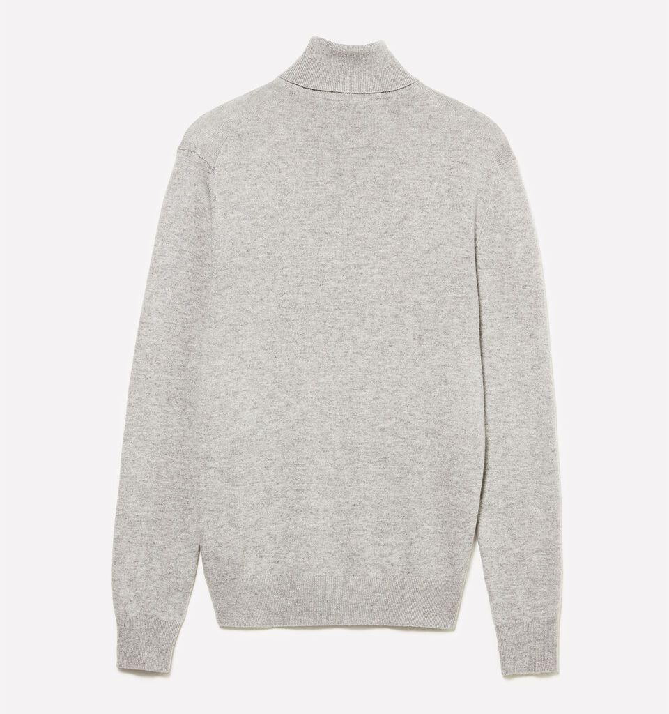 Maglia grigio regular fit con collo alto - maglie collo alto da uomo - Grigio | Sisley image number 2